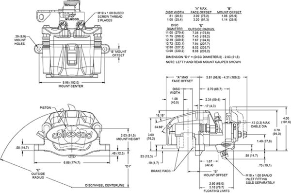 Combination_Parking_Brake-cm Wilwood 120-10113-6 Combination Parking Brake Radial Mount Caliper Right 1 Piston Red