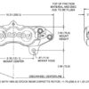 Wilwood 120-10526 D8-4 Universal Lug Mount Rear Caliper 4 Pistons Red