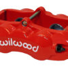 Wilwood 120-10526 D8-4 Universal Lug Mount Rear Caliper 4 Pistons Red