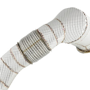 DP-103_DSC_1563 Downpipe FMC.Pro for BMW F15 F16 X5 50ix X6 50ix 4.0 4.4L N63B 2015- + catalyst + inconel heat shield