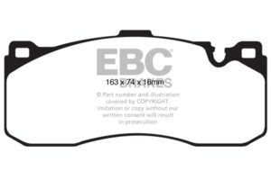 DP1995_3 DP81995RPX Racing Brake Pads RP-X Racing EBC Brakes for BMW 1 Series E82 Coupe 135 1 Series E88 Convertible 135 MINI BMW 135 Mini Hatch 2nd Gen R56 Works GP