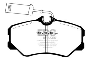 DP820_2 DP820/2 Brake Pads ULTIMAX2 EBC Brakes for Alfa Romeo 164