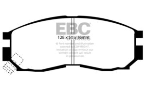DP830 Brake Pads ULTIMAX2 EBC Brakes for Chrysler USA Sebring Coupe Hyundai Santamo Mitsubishi Chariot Colt Eclipse Eterna FTO GS FTO GR FTO GX Galant Lancer Legnum Libero RVR Spacerunner Space Wagon Proton Compact Coupe Persona Satria Wira Proton Malaysi