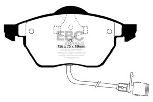 DP836 Brake Pads ULTIMAX2 EBC Brakes for Audi 100 100 quattro 100 Avant quattro A4 B5 A4 quattro B5 A4 quattro Avant B5 A6 C4/4A A6 quattro C4/4A A6 quattro Avant C4/4A Volkswagen Passat B4 Passat B5 Vento Passat B5 4motion Vento GT