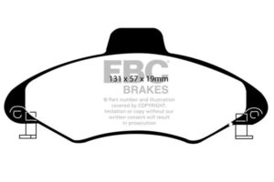 DP837/2 Brake Pads ULTIMAX2 EBC Brakes for Ford Escort Mk6 Ford COMMERCIAL Escort 55 Escort 75