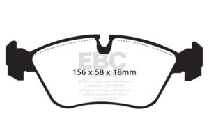 DP880 Brake Pads ULTIMAX2 EBC Brakes for Volvo 850 C70 C70 T5 S70 S70 T5 V70 Mk1 V70 XC 850 T-5 850 T-5R 850 R S70 R V70 Mk1 R V70 Mk2 V70 Mk2 R V70 Mk2 T5 V7