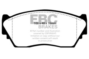 DP892 Brake Pads ULTIMAX2 EBC Brakes for Nissan Lucino Sunny N14 100NX Nissan South Africa Sentra Sentra Sabre