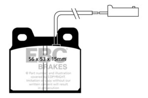 DP916 Brake Pads ULTIMAX2 EBC Brakes for Alfa Romeo 75