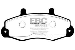 DP918 Brake Pads ULTIMAX2 EBC Brakes for Ford COMMERCIAL Tourneo Transit 2nd Gen 100 Transit 2nd Gen 120 Transit 2nd Gen 80