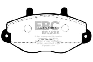 DP920 Brake Pads ULTIMAX2 EBC Brakes for Ford COMMERCIAL Tourneo Transit 2nd Gen 100 Transit 2nd Gen 130 Transit 2nd Gen 150 Transit 2nd Gen 190