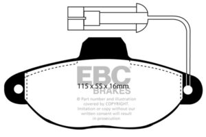 DP945 Brake Pads ULTIMAX2 EBC Brakes for Fiat Panda Punto Punto Selecta Fiat COMMERCIAL Punto Van ZASTAVA 1