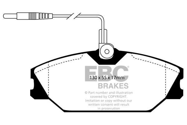 DP949 Brake Pads ULTIMAX2 EBC Brakes for Alpine A610 GTA Renault Alpine GTA Alpine A610 Espace Mk2 Laguna Saloon Laguna Estate Megane Convertible Mk1 Megane Coupe Mk1 Megane Hatch Mk1 Megane Saloon Mk1 Megane Scenic Safrane Safrane Quadra Spider 25 VENTUR