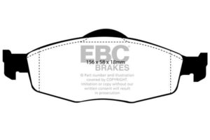 DP950 Brake Pads ULTIMAX2 EBC Brakes for Ford Cougar Mondeo Saloon Mk1 Mondeo Estate Mk1 Mondeo Hatchback Mk1 Mondeo Saloon Mk2 Mondeo Estate Mk2 Mondeo Hatchback Mk2