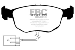 DP956 Brake Pads ULTIMAX2 EBC Brakes for Ford Escort Mk5 Mondeo Saloon Mk1 Mondeo Estate Mk1 Mondeo Hatchback Mk1 Mondeo Saloon Mk2 Mondeo Estate Mk2 Mondeo Hatchback Mk2 Sierra Scorpio Cosworth Sierra Cosworth Escort Mk5 RS Cosworth Granada Mk3 Cosworth