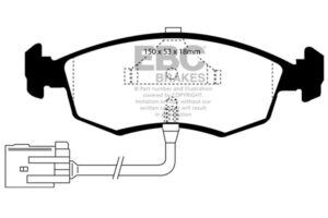 DP961 Brake Pads ULTIMAX2 EBC Brakes for Ford Granada Mk3 Granada Mk3 Estate