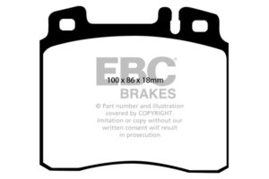 DP963 Brake Pads ULTIMAX2 EBC Brakes for Mercedes-Benz W140 300 SE 2.8 W140 300 SE W140 300 SEL W140 300 SD Turbo W140 400 SE W140 400 SEL W140 500 SE W140 500 SEC W140 500 SEL W140 600 SE W140 600 SEC W140 600 SEL CLClass C140 CL420 CLClass C140 CL500 CL