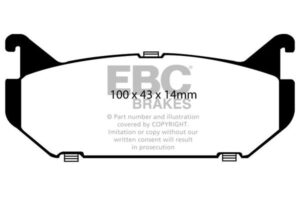 DP972 Brake Pads ULTIMAX2 EBC Brakes for Ford Probe Mazda 626 Cronos MS8 MX6 Xedos 6 Ford Australia and New Zealand Telstar AY AX GLX TX5 V6 Ford South Africa Telstar