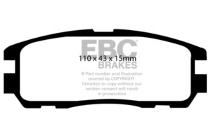 DP974 Brake Pads ULTIMAX2 EBC Brakes for Isuzu MU Trooper V Cross Opel Frontera Monterey VAUXHALL Frontera Monterey Holden Australia and New Zealand Rodeo R9