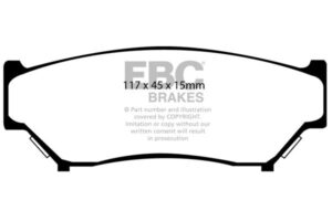 DP979 Brake Pads ULTIMAX2 EBC Brakes for Suzuki Escudo TD01W Grand Vitara T-03 Grand Vitara T52 3 Door Jimny Vitara TD01 Vitara TV03 5 Door Vitara Santana TW03