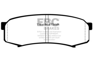 DP993 Brake Pads ULTIMAX2 EBC Brakes for Lexus GX460 GX470 Mitsubishi Pajero Shogun Toyota FJ Cruiser Fortuner AN150/160 Landcruiser RJ70 Landcruiser RZJ90 Landcruiser RZJ95 Landcruiser TRJ150 Landcruiser TRJ155 Landcruiser VZJ90 Landcruiser VZJ95 Landcru