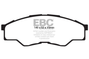 DPX2001 Brake Pads ULTIMAX2 EBC Brakes for Toyota COMMERCIAL Toyota Australia and New Zealand HiLux GGN HiLux KUN HiLux TGN HiLux Extra Cab KUN15
