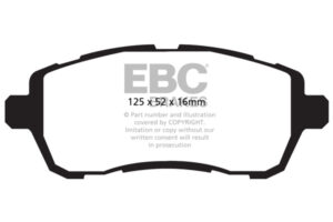 DPX2002 Brake Pads ULTIMAX2 EBC Brakes for Ford Fiesta Mk7 Ford COMMERCIAL Fiesta