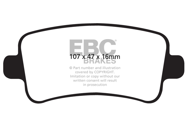 DPX2016_1 DPX2016 Brake Pads ULTIMAX2 EBC Brakes for Chevrolet Malibu Opel Insignia Saab VAUXHALL Insignia 9/5 XWD 9/5