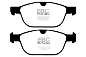 DPX2018 Brake Pads ULTIMAX2 EBC Brakes for Volvo XC60 XC60 T5 XC60 T6 XC60 D3 XC60 D4 XC90 1st Gen XC60 D5