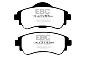DPX2109 Brake Pads ULTIMAX2 EBC Brakes for Citroen C4 2nd Generation DS4