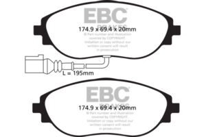 DPX2127_2 DP82127RPX Racing Brake Pads RP-X Racing EBC Brakes for Audi A3 8Y A3 quattro 8Y S3 8V S3 8Y TT 8S TT quattro 8S TTS quattro 8S CUPRA Formentor Leon Seat Leon 5F Leon 5F Cupra Skoda Octavia 5E Octavia 5E 4x4 Octavia 5E RS Octavia 5E vRS Octavia NXMk4 RS 4