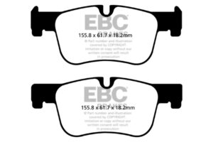 DPX2143 Brake Pads ULTIMAX2 EBC Brakes for BMW 1 Series F20 118 1 Series F20 120 1 Series xDrive F20 118 1 Series xDrive F20 120 1 Series F21 118 1 Series F21 120 1 Series xDrive F21 120 3 Series F30 316 3 Series F30 318 3 Series F30 320 3 Series F31 316