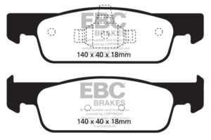 DPX2146 Brake Pads ULTIMAX2 EBC Brakes for Dacia Logan Logan MCV Renault Captur 1st Gen Clio Mk4 Twingo SMART Forfour W453 Forfour W453 Brabus Fortwo W453 Fortwo W453 Brabus Forfour EQ W453 Fortwo EQ W453 Sandero Mk2