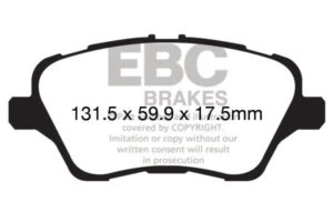 DPX2149_2 DP82149RP1 Racing Brake Pads RP-1 Racing EBC Brakes for Ford Fiesta Mk7 Fiesta Mk7 ST Ford Fiesta