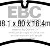 DPX2206 DP82206RPX Racing Brake Pads RP-X Racing EBC Brakes for Porsche 911 991 Cayman 981 Porsche 911 991 911 991/2 Boxster 718 Cayman 718 911 991 GT3 911 991/2 Carrera S 911 991/2 Carrera 4S 911 991/2 Carrera GTS 911 991/2 GT3 911 991/2 GT3 RS 911 992 Carrera S