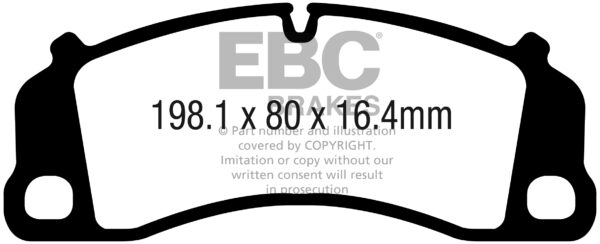 DPX2206 DP82206RPX Racing Brake Pads RP-X Racing EBC Brakes for Porsche 911 991 Cayman 981 Porsche 911 991 911 991/2 Boxster 718 Cayman 718 911 991 GT3 911 991/2 Carrera S 911 991/2 Carrera 4S 911 991/2 Carrera GTS 911 991/2 GT3 911 991/2 GT3 RS 911 992 Carrera S