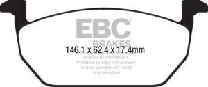 dpx2225 DPX2225 Brake Pads ULTIMAX2 EBC Brakes for Audi A1 GB Seat Arona Leon 5F Leon KL Skoda Octavia 5E Octavia 5E 4x4 Volkswagen Golf Mk7 Golf Sportsvan Polo AW