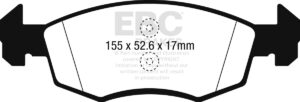 DPX2241 DPX2241 Brake Pads ULTIMAX2 EBC Brakes for Opel Corsa E VAUXHALL Corsa E VAUXHALL COMMERCIAL Corsa Van
