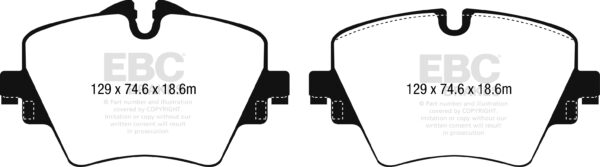 Basic CMYK DPX2245 Brake Pads ULTIMAX2 EBC Brakes for BMW 1 Series F40 116 1 Series F40 118 1 Series F40 120 1 Series xDrive F40 120 2 Series F45 Active Tourer 218 2 Series F45 Active Tourer 220 2 Series F45 Active Tourer 225 2 Series xDrive F45 Active Tourer 220 2