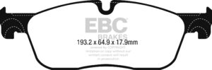 Basic CMYK DPX2251 Brake Pads ULTIMAX2 EBC Brakes for Jaguar XE XF X260 XF Sportbrake X260 XE D200 XF X260 D200 XF Sportbrake X260 D200 FPace