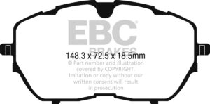 DPX2265 DPX2265 Brake Pads ULTIMAX2 EBC Brakes for Peugeot 308 SW Mk2 508 Mk2 Citroen C5 X DS DS4 DS7 Crossback Opel Astra L 308 SW Mk3 3008 SUV VAUXHALL Astra L 308 408 UK/Europe