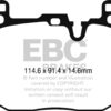 DPX2271 Brake Pads ULTIMAX2 EBC Brakes for Mini Hatch 3rd Gen F55 Works Mini Hatch 3rd Gen F56 Works Mini Clubman F54 JCW Mini Convertible F57 Works Mini Countryman F60 JCW