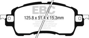 Basic CMYK DPX2275 Brake Pads ULTIMAX2 EBC Brakes for Mazda 2 Nissan