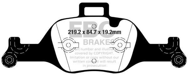 DPX2289 Brake Pads ULTIMAX2 EBC Brakes for BMW 3 Series G20 330 3 Series xDrive G20 330 3 Series G21 330 3 Series xDrive G21 330 4 Series G22 Coupe 420 4 Series G22 Coupe 430 4 Series xDrive G22 Coupe 420 4 Series xDrive G22 Coupe 430 4 Series G23 Convert