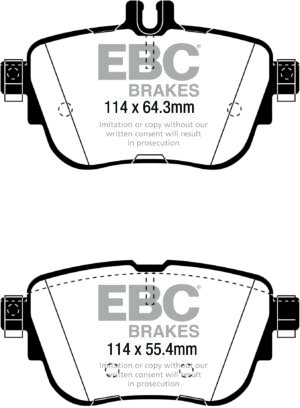 DPX2297_1 DPX2297 Brake Pads ULTIMAX2 EBC Brakes for Mercedes-Benz EClass W213 E200 EClass W213 E200 4Matic EClass W213 E200 TD EClass W213 E220 TD EClass W213 E220 TD 4Matic EClass W213 E250 EClass W213 E300 EClass W213 E300 TD EClass AllTerrain S213 E220 TD 4Mati
