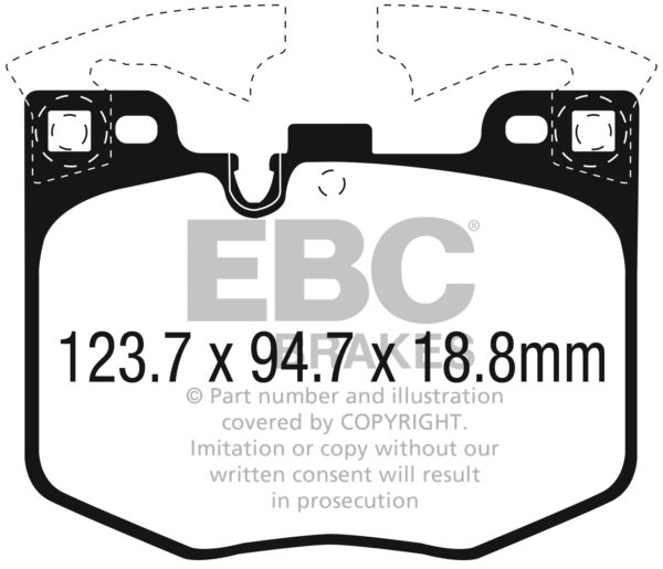DPX2302 Brake Pads ULTIMAX2 EBC Brakes for BMW 3 Series G20 318 3 Series G20 320 3 Series G20 330 3 Series xDrive G20 320 3 Series xDrive G20 330 3 Series G21 318 3 Series G21 320 3 Series G21 330 3 Series xDrive G21 320 3 Series xDrive G21 330 4 Series G