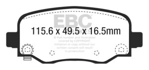 DPX3031 Brake Pads ULTIMAX2 EBC Brakes for Jeep Cherokee