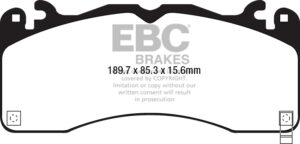 DP83040RPX Racing Brake Pads RP-X Racing EBC Brakes for Ford Mustang 6th Generation Ford Mustang 6th Gen Mustang 6th Generation Mach 1 Mustang 6th Gen Mach 1