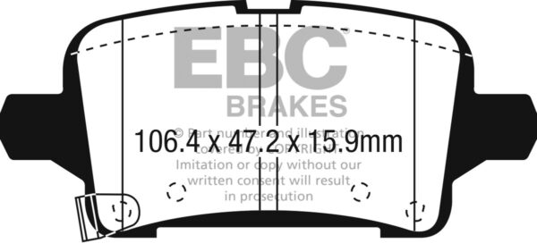 DPX3074 DPX3074 Brake Pads ULTIMAX2 EBC Brakes for Opel Insignia Country Tourer Insignia Grand Sport Insignia Sport Tourer VAUXHALL Insignia Country Tourer Insignia Grand Sport Insignia Sport Tourer