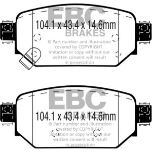 DPX3081 Brake Pads ULTIMAX2 EBC Brakes for Mazda 3 BN CX3
