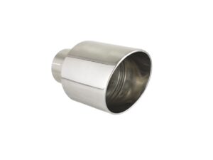 Universal Exhaust Tail Pipe Muffler Tip round 115mm lenght 120mm mounting diameter 70mm
